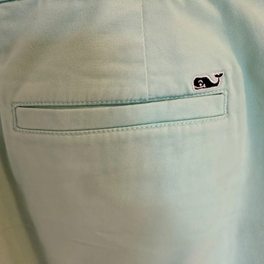 Vineyard Vines Women's Mint Green Shorts Size 16 Cotton/Spandex Preppy Casual - Picture 4 of 6